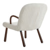 Plush Velventeen Armchair Recliner Sofa Chairs Occasional Sleeper with Footstool