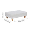Large Stool Ottomans Tufted Button Pouffe Leisure Bench Coffee Table Living Room