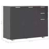Sideboard Cabinet Cupboard Unit Storage Furniture With 2 Drawers & 2/3 Doors UK