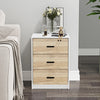 3 Drawer Wooden Bedroom Bedside Cabinet Furniture Storage Nightstand Side Table