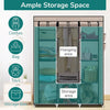 Fabric Canvas Wardrobe With Hanging Rail Shelving Clothes Storage Large Cupboard