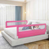 Toddlers Fold Down Bed Rail Guards 150 cm Baby Bed Guard Rail-Pink