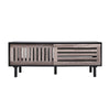 Industrial TV Table Wood TV Stand Console Cabinets Sliding door for Living Room