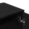 Black Oak Shoe Cabinet - 29.5 x 35 x 100.5 cm - Made of Engineered Wood
