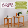Nest of Tables, 2 Small Oak Wooden Nesting Tables, Side Coffee Table