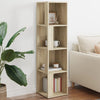 WALPLUS Corner Cabinet Sonoma Oak 33x33x132 cm Engineered Wood Storage Unit
