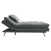 Luxury Upholstered 3 Seater Convertible Sofa Bed Recliner Sleeper Chaise Lounger