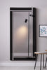 Large Mirror Black and Silver Full Length Bevelled Wall 5Ft9 X 2Ft9 174cm X 85cm