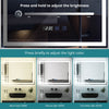 Rectangle LED Demister Bathroom Mirror 3 Color Lights Illuminate Touch Sensor