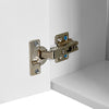 Bathroom Cabinet Mirror 1 Door LED Touch White Wall Mounted Storage Modern