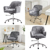 Office Chair Task Adjustable Height Mid Back Swivel Wheels Armrest Crush Velvet