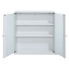 Wall Mounted Shaving Medicine Storage Cupboard Bathroom Cabinet Dual Glass Doors