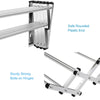Folding Laundry Drying Rack Wall-Mounted Clothes Airer Expandable Towel Rack