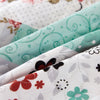 Flowers Patchwork Bedspread Quilted Coverlet Set Bedding Pillowcase Double Size