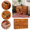 Desktop Wooden Jewelry Box Chest Drawers Cabinet Small Trinket Case Storage Unit