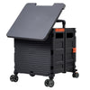 Folding Shopping Trolley Box 55L Camping Picnic Boot Cart Storage Stair Climbing