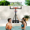 COSTWAY Portable Basketball Hoop Outdoor 3-10 FT Height Adjustable