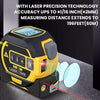 60m Digital Laser Tape Rangefinder Distance Measure Tool Steel Tape Ruler 3 IN 1