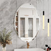 LUVODI High Definition Frameless Oval Wall Mirror for Bathroom/Vanity Bevel Edge