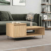 Coffee Table in Sonoma Oak - Engineered Wood Table with Metal Legs and J2K9