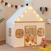 Indoor Play Tent Kids Play Tent w/Star Lights-Beige