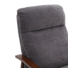 Modern Wooden Frame Recliner Single Sofa Napping Chair Fireside Bedroom Lounger