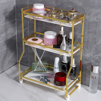 3 Tier Cosmetic Makeup Holder Storage Shelf Countertop Organizer Perfume Stand