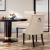 Modern Button-Tufted Dining Chair Upholstered Side Chair with Nail head Trim
