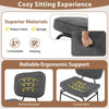 Modern Side Chair Bedroom Reading Accent Chair Adjustable Foot Pads-Grey
