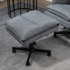 Swivel Recliner Chair and Footstool, Upholstered Armchair with Massage Function