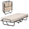 Camping Portable Bed Cot Folding Bed with Rolling Wheels