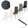 Faux Leather Chair Dining Chairs With Stainless Steel Frame Solid Legs 2/4/6pcs