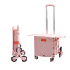 Folding Shopping Trolley Box 55L Camping Picnic Boot Cart Storage Stair Climbing