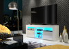 TV Unit Cabinet | TV Stand 145cm | Sideboard with High Gloss Doors | Free LED