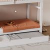 Triple Sleeper Kids Bunk Bed 3FT Wooden Frame w/ Trundle Bed & Chest of Drawers