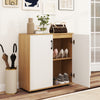 Freestanding Shoe Storage Cabinet with 2 Anti-tipping Kits-Natural