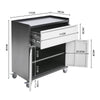 2 Door 1 Drawer Mobile Office Filing Cabinet Metal File Paper Storage Cupboard