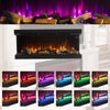 50in Electric Fireplace Panoramic Media Wood 12 Flame Standing Insert LED Stove