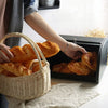 IRON BREAD BIN COUNTERTOP ROLL TOP LOAF BREAD BIN KITCHEN FOOD STORAGE BREAKFAST
