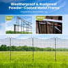 Rustproof Powder-Coated Metal Fence Flower Edging Fence-Black