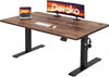 Devoko Electric Standing Desk Height Adjustable Desk 140 x 60cm Brown