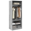 Wardrobe Grey Sonoma 80x50x200 Engineered Wood I5F2