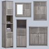 Modern Bathroom Cabinet Basin Sink Storage Mirror Cupboard MDF Wooden Furniture