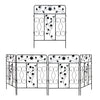 80cm Tall Steel Garden Fence 5 Panels Total Rust-Resistant Screen Gate Outdoor