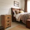 Oakcroft Narrow 3 Drawer Bedside Table – Nightstand with Storage Drawers – 38cm