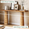 63-Inch Solid Wood Console Table Farmhouse Entryway Table Rectangular Sofa Table
