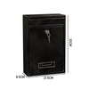 Large Outdoor Metal Post Boxes Letter Box Wall Mount Mailbox Secure Delivery Bin