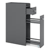 Small Bathroom Storage Cabinet 4-Tier Narrow Toilet Side Storage Cabinet-Grey