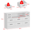 10 Drawers Chest of Drawers Bedside Cabinet Storage Bedroom Furniture Non-woven