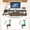 Industrial Computer Desk Writing Workstation w/Storage Drawer and 2 Open Shelves